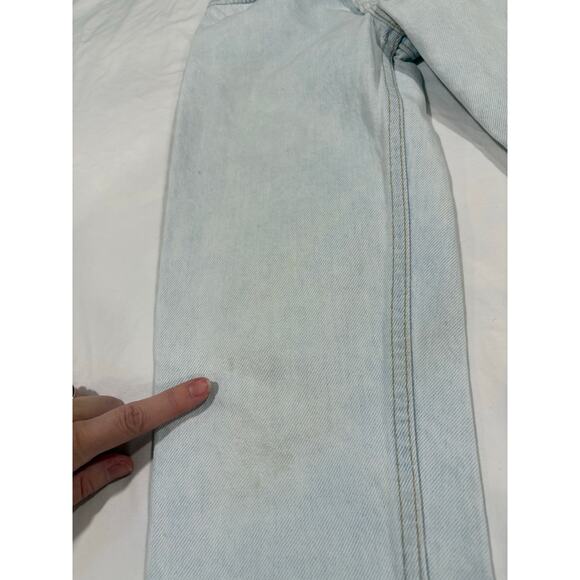 Vintage 90s 550 Levi’s Light Wash Denim Straight Leg Jeans Kids Size 9 Slim - Picture 7 of 13